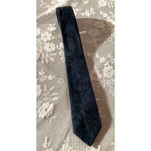 Vintage 60s Skinny Tie 1960s Blue Grey Griffin Mid Century Retro Wembley Tie